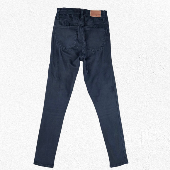 Madewell Black 10" High-Rise Sleek Stretch Classic Skinny Leg Jeans Size 24 - Picture 10 of 10